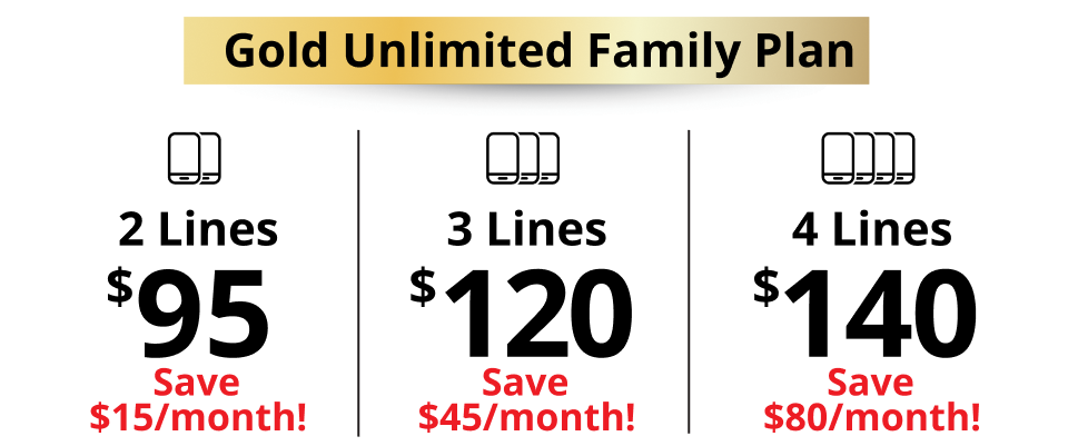 Gold Unlimited Family Plan