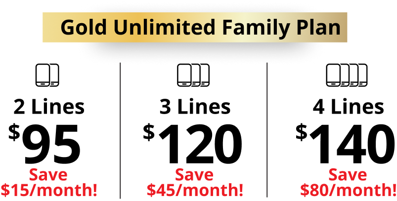 Gold Unlimited Family Plan